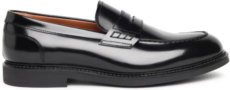 Nerogiardini Zwarte platte schoenen met passante