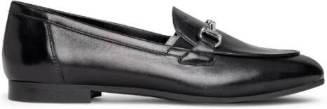 Nerogiardini Zwarte platte schoenen met Staffa-detail
