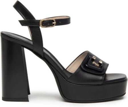 Nerogiardini Zwarte sandaal met plateau Black Dames