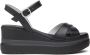 Nerogiardini Zwarte sandalen met sleehak - Thumbnail 1