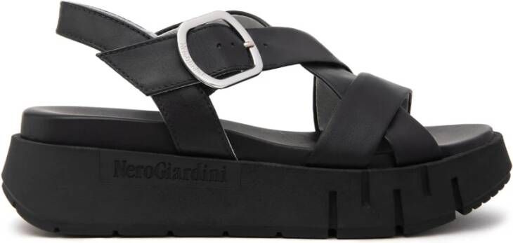 Nerogiardini Zwarte Sandalen Sneaker
