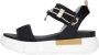 Nerogiardini Zwarte Lage Sandalen Elegante Zomerstijl Black Dames - Thumbnail 8
