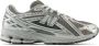 New Balance Grijze Sneakers Logo Stof Suède Rubber Gray Heren - Thumbnail 25