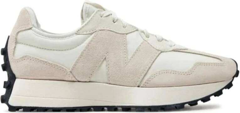 New Balance Witte Leren Rubberen Zool Sneakers White Dames