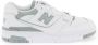 New Balance 550 Leren Sneakers met Perforaties White Dames - Thumbnail 6