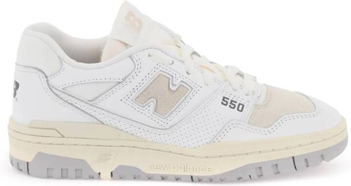 New Balance 550 Witte Sneakers met Timberwolf en Raincloud White