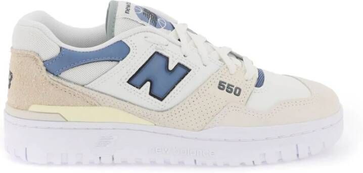 New Balance 550 Leren Sneakers met Zijperforaties Multicolor