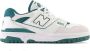 New Balance Vintage Teal Basketbal-geïnspireerde Leren Sneakers White Heren - Thumbnail 13