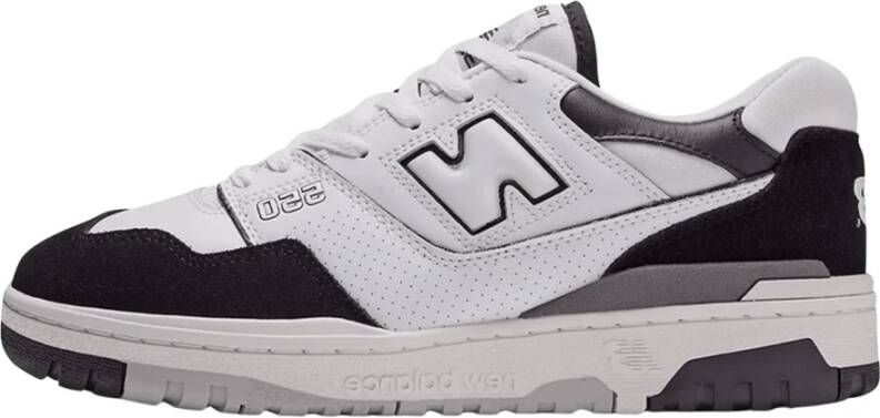 New Balance 550 Wit Zwart Regenwolk Leren Sneakers Wit Heren