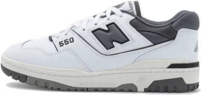 New Balance 550 Wit Donkergrijze Sneakers Grijs Heren