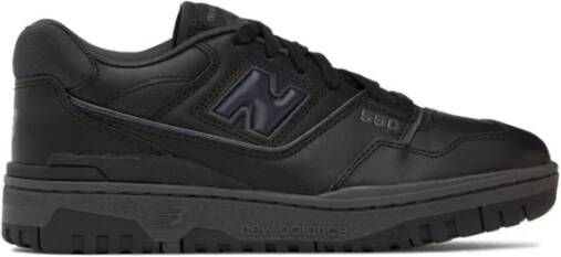 New Balance 550 Zwarte Leren Sneakers Zwart