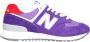 New Balance 574 Dames Sneakers Paars Rood Wit Purple Dames - Thumbnail 1