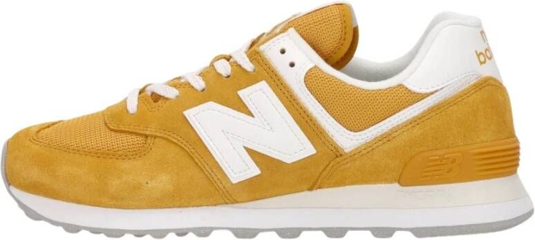 New Balance 574 Lage Sneaker voor Heren Geel Heren