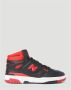 New Balance 650 Sneakers Klassiek Leren Bovenwerk Gewatteerde Kraag Zwart Heren - Thumbnail 5