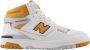 New Balance Wit Oranje High-Top Sneakers White Heren - Thumbnail 1