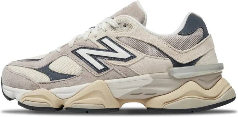 New Balance Sneakers van mesh en suède met iconisch N-monogram White Heren