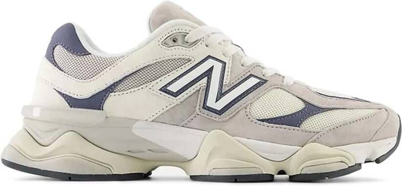 New Balance Sneakers van mesh en suède met iconisch N-monogram White Heren