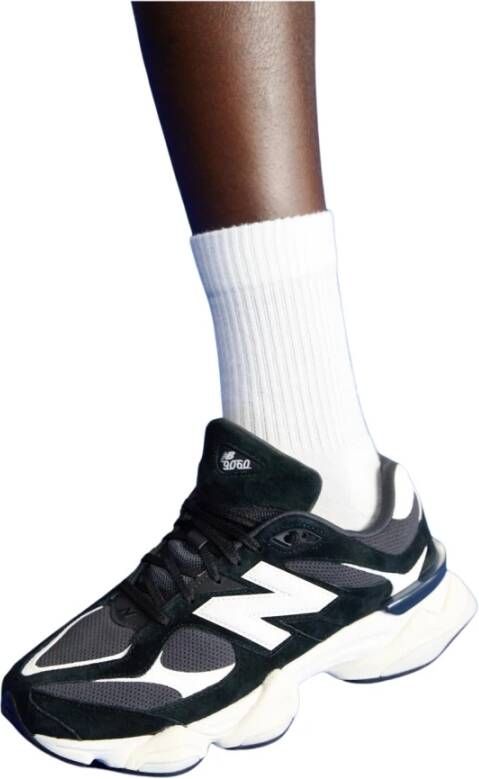 New Balance Zwarte casual sneakers voor heren en dames 9060 Zwart