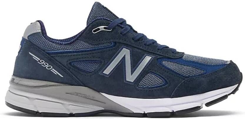 New Balance 990v4 Marine Zilver Hardloopschoen Multicolor Heren