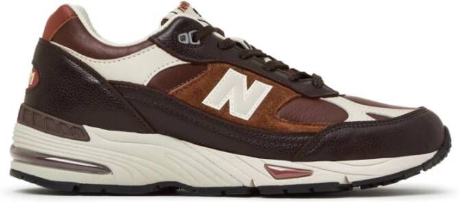 New Balance 991 French Roast Bruine Leren Sneakers Brown Heren