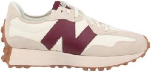 New Balance 327 Moonbeam met Classic Burgundy Sneakers White Dames