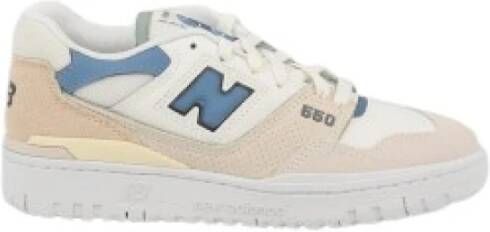 New Balance 550 Leren Sneakers met Zijperforaties Multicolor