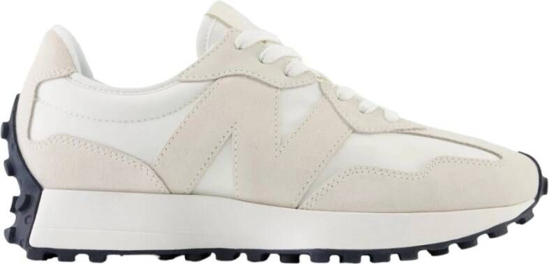 New Balance Witte Leren Rubberen Zool Sneakers White Dames