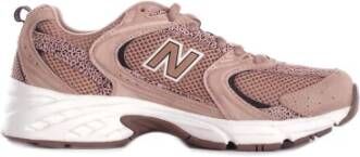 New Balance 530 Sneakers Dames Bruin Synthetisch Textil