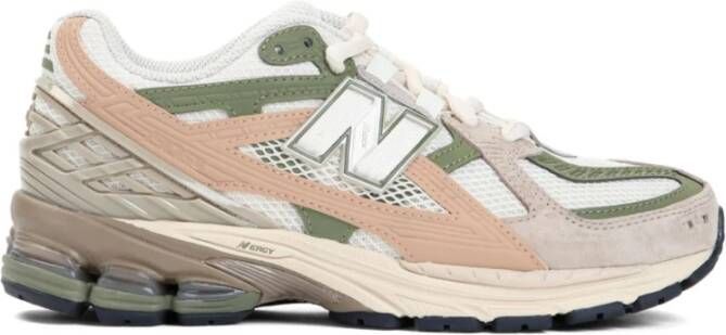 New Balance Beige Sneakers met Multicolor Panelen Multicolor Heren