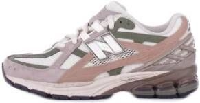 New Balance Beige Sneakers met Suède Details Multicolor Heren