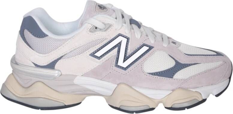 New Balance Sneakers van mesh en suède met iconisch N-monogram White Heren