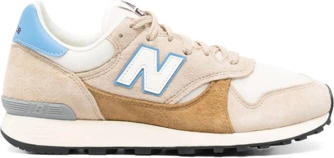 New Balance Beige Veterschoen met Gewatteerde Enkel