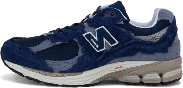 New Balance Marinegrijze Sneakers Stijlvol en Comfortabel Blauw Heren
