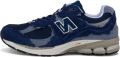 New Balance Marinegrijze Sneakers Stijlvol en Comfortabel Blauw Heren - Blauw