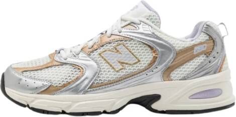 New Balance Bianca Argento Viola Sneakers Multicolor Dames