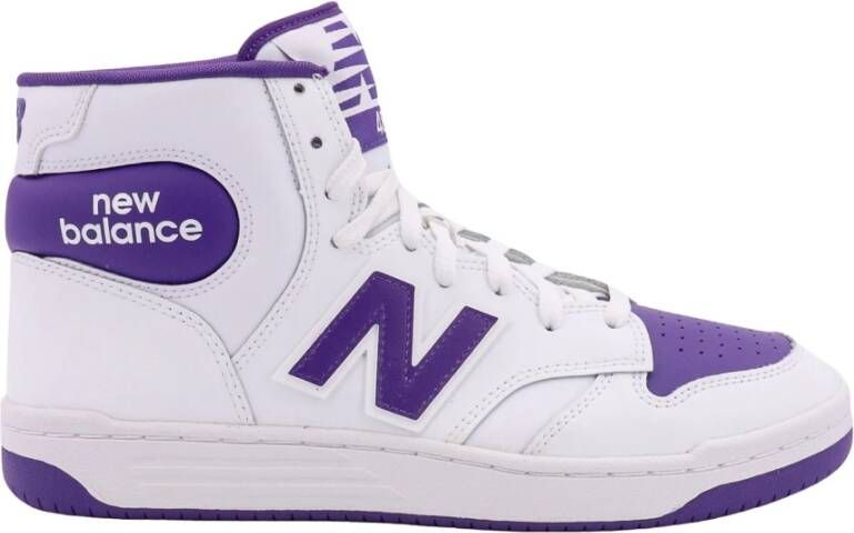 New Balance Bicolor Leren Sneakers Purple Heren