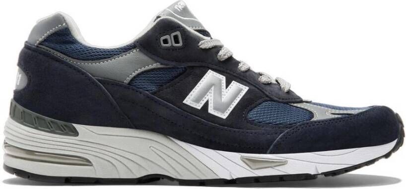 New Balance Blauw en Grijs 991 Sneakers Blauw Heren