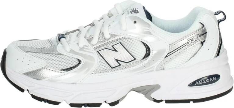New Balance Blauw Witte Sneakers 2024 White Dames