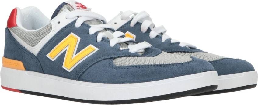 New Balance Blauwe Leren Sneakers Blauw Heren