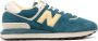 New Balance Blauwe Sneakers Color-Block Design Vetersluiting Blue Heren - Thumbnail 1