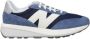 New Balance 370 Sneakers Heren Blauw Mesh Synthetisch - Thumbnail 2