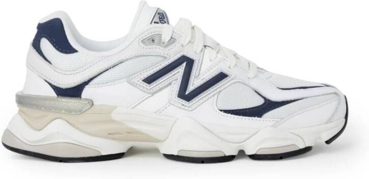 New Balance Sneakers van mesh en suède met iconisch N-monogram White Heren