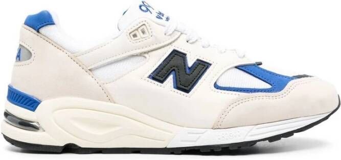 New Balance Blauw Witte Leren Sneakers Multicolor Heren