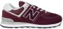 New Balance Bordeaux 574 Suède Sneaker Red - Thumbnail 1