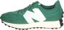 New Balance Oversized Logo Textiel en Suède Sneakers Green Heren - Thumbnail 2