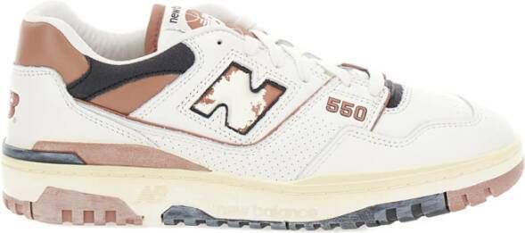 New Balance Witte Sneakers met Contrast Inzetstukken Multicolor Heren