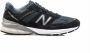 New Balance 990v5 Made in USA Navy Sneakers Blue Heren - Thumbnail 2