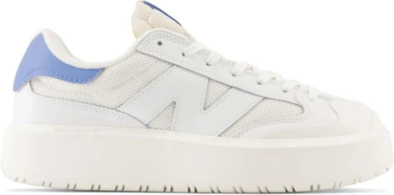 New Balance Ct302 Witte Heritage Blauwe Lage Profiel Casual Leren Sneakers White