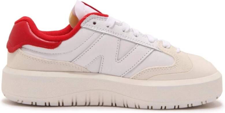 New balance CT302 Unisex White Red Sneakers