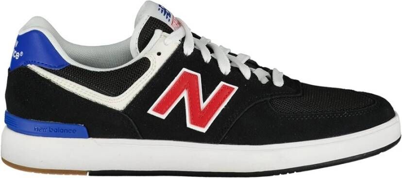 New Balance Zwart Rode Sneakers 574 Vetersluiting Multicolor Heren